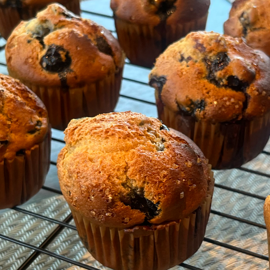 Sweet Sourdough-Based  Muffins