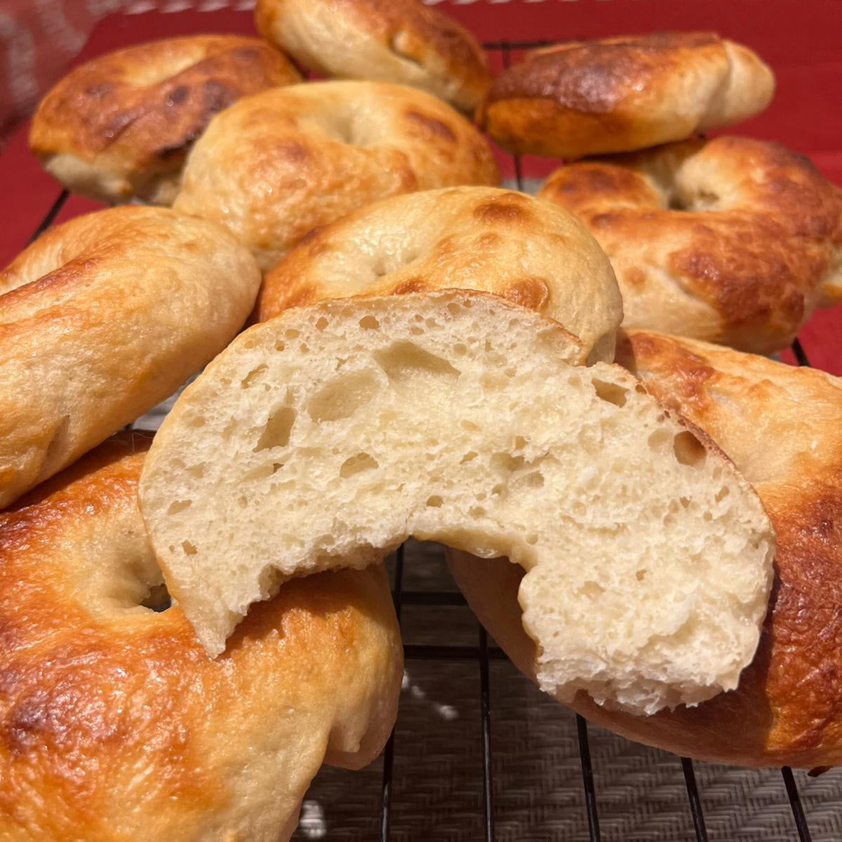 Sourdough Bagels